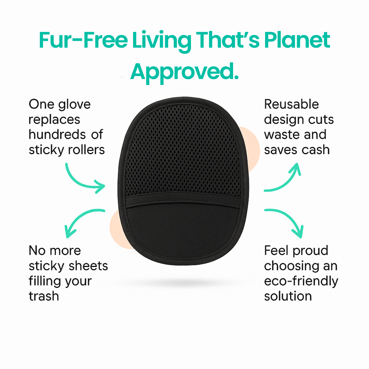 Uno® Fur-Free Pet Hair Removal Glove